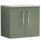 nuie-arno-satin-green-600mm-wall-hung-2-door-vanity-unit--laminate-top-