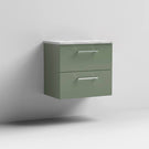 nuie-arno-satin-green-600mm-wall-hung-2-drawer-vanity-unit--laminate-top-