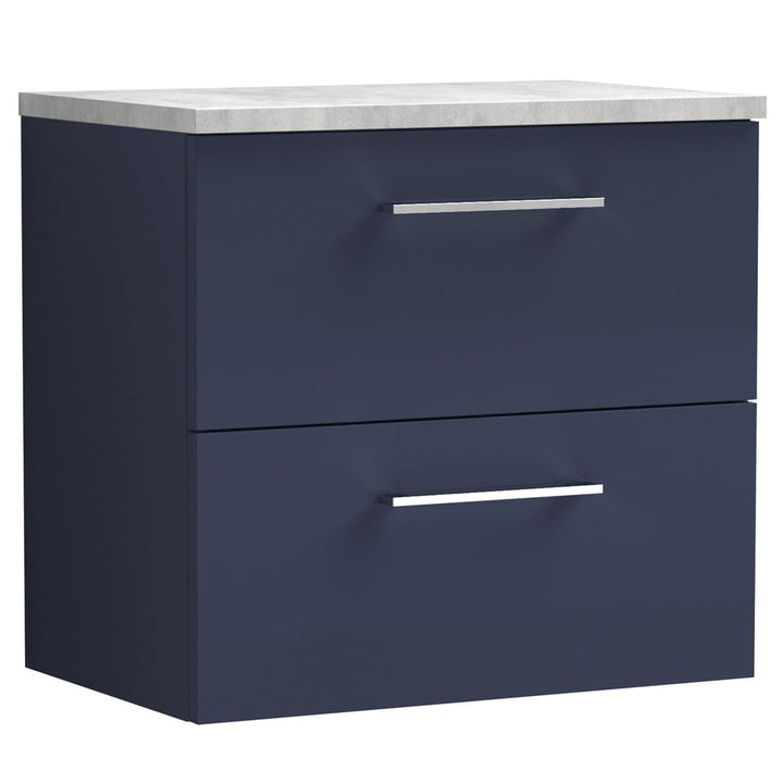 nuie-arno-electric-blue-600mm-wall-hung-2-drawer-vanity-unit--laminate-top-