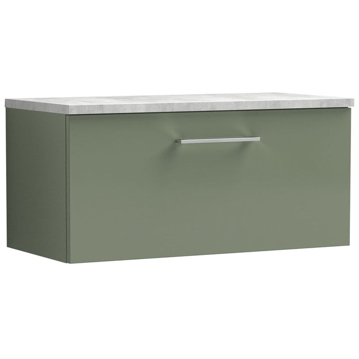 nuie-arno-satin-green-800-wall-hung-single-drawer-vanity-unit--laminate-top-