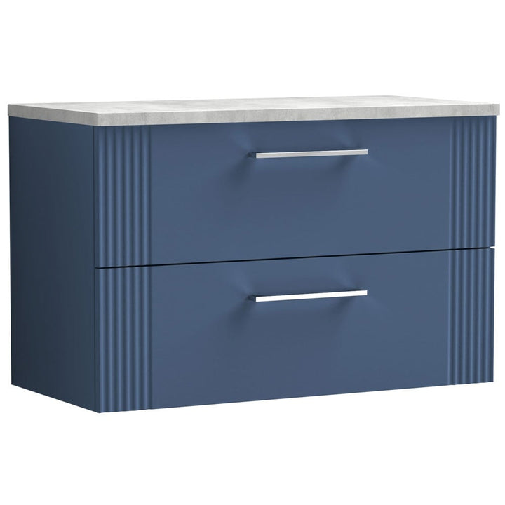 nuie-deco-satin-blue-800mm-wall-hung-2-drawer-vanity-unit--laminate-top-dpf395lbg-