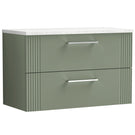 nuie-deco-satin-reed-green-800mm-wall-hung-2-drawer-vanity-unit--laminate-top-