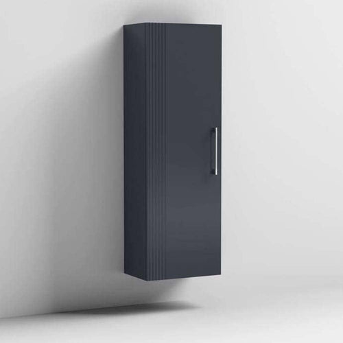 Nuie Deco Satin 400mm Wall Hung Single Door Tall Unit