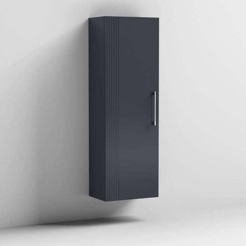 Nuie Deco Satin 400mm Wall Hung Single Door Tall Unit
