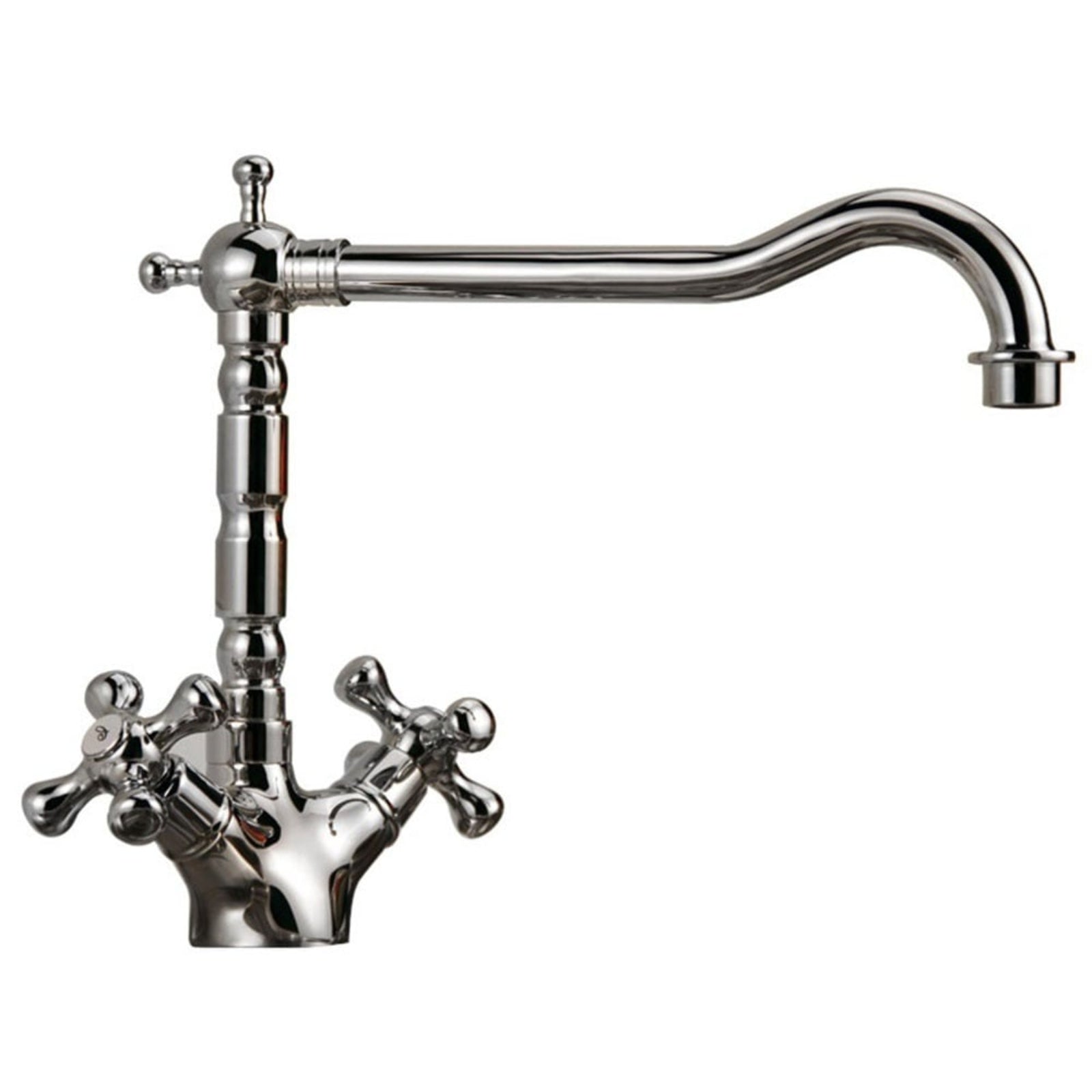 Astini Desire 100 1.0 Bowl Gloss White Ceramic Kitchen Sink, Waste & Traditional 25411CH Tap