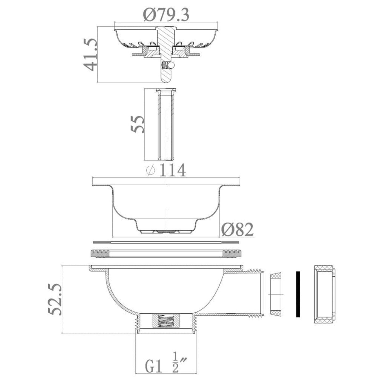 LSC Belfast 895 XL 1.0 Bowl Fireclay Ceramic Kitchen Sink with Waste Options