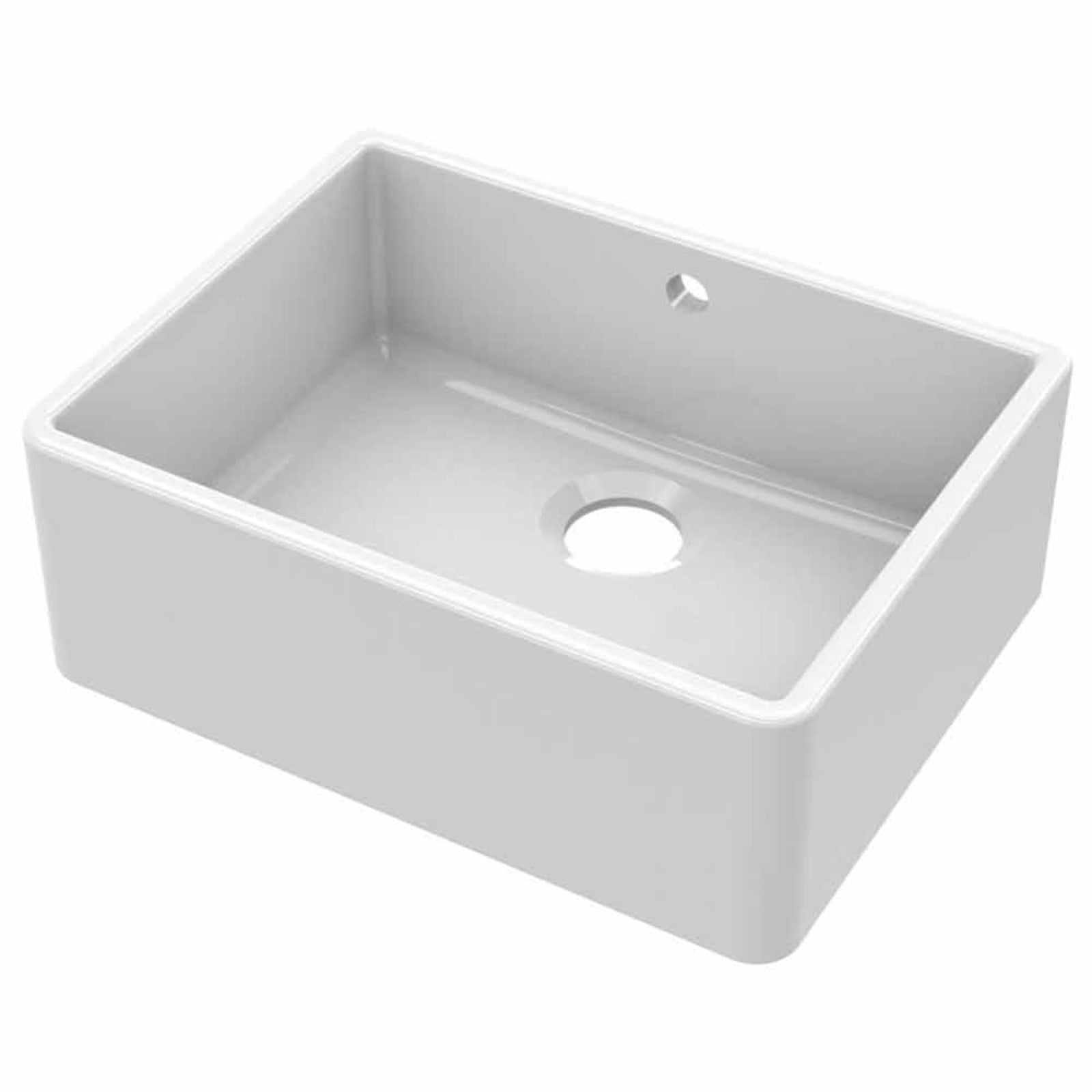 LSC Butler 595 1.0 Bowl Fireclay Ceramic Kitchen Sink with Waste Options
