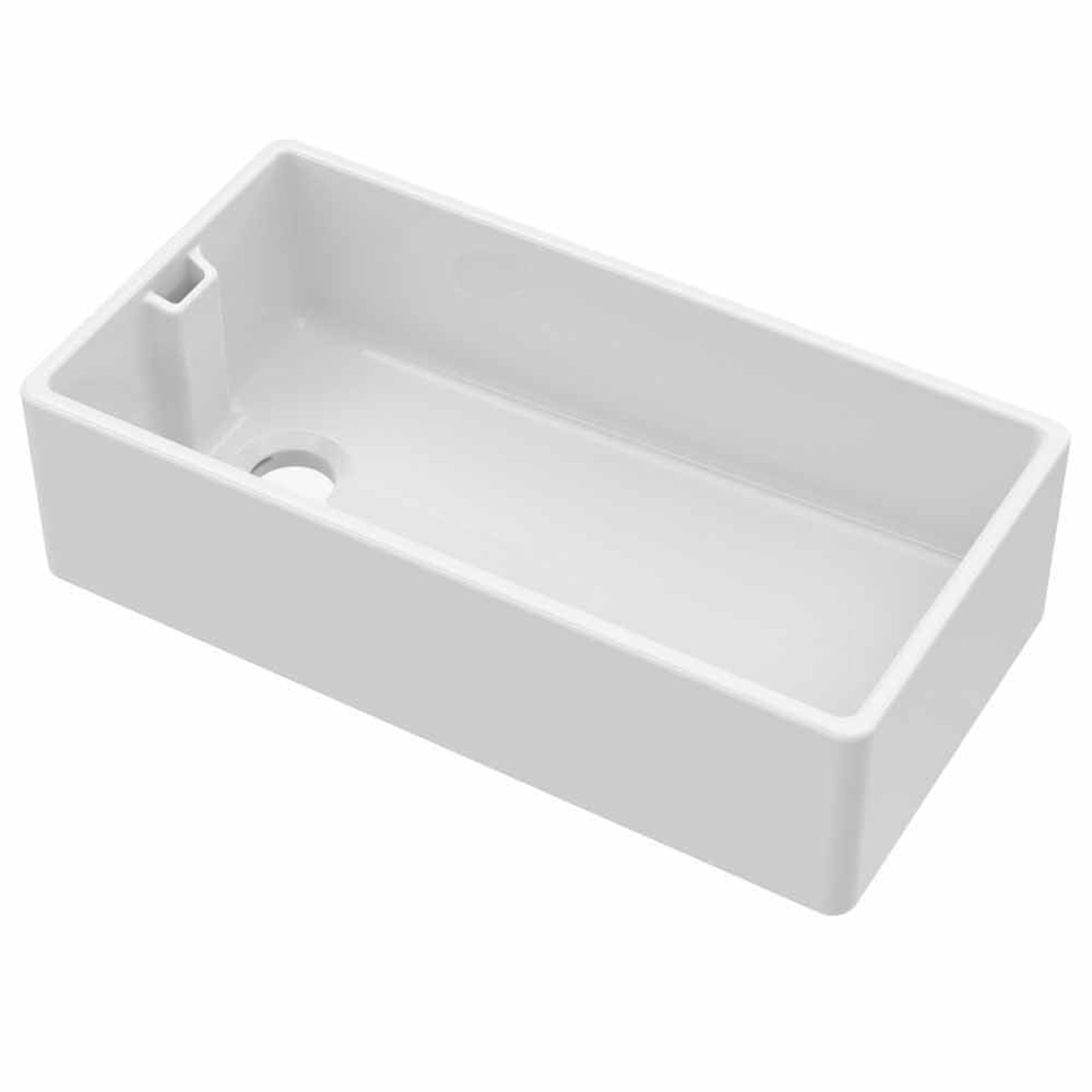 LSC Belfast 895 XL 1.0 Bowl Fireclay Ceramic Kitchen Sink with Waste Options