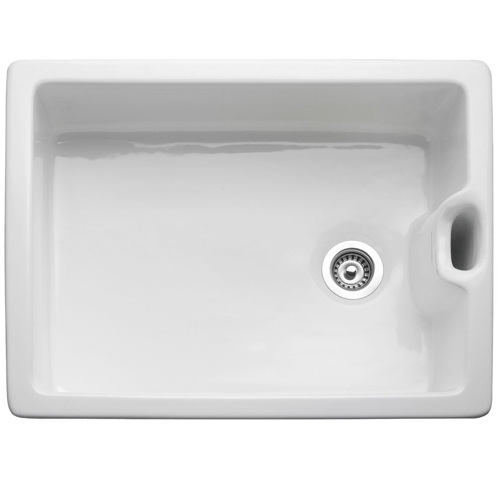 Rangemaster Classic Belfast 1.0 Bowl White Ceramic Kichen Sink