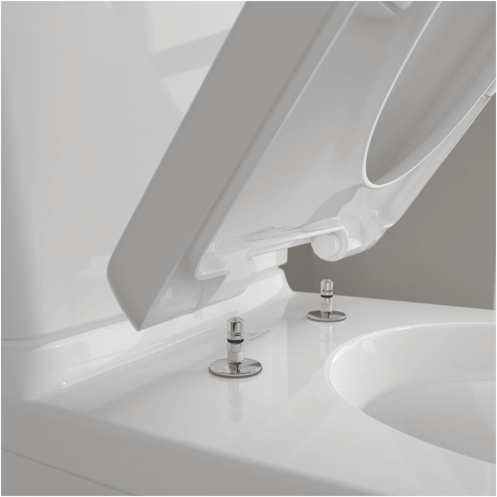 Villeroy & Boch O.novo White Close Coupled Toilet, Cistern & Soft Close Seat 56581001+57887101+9M38S101