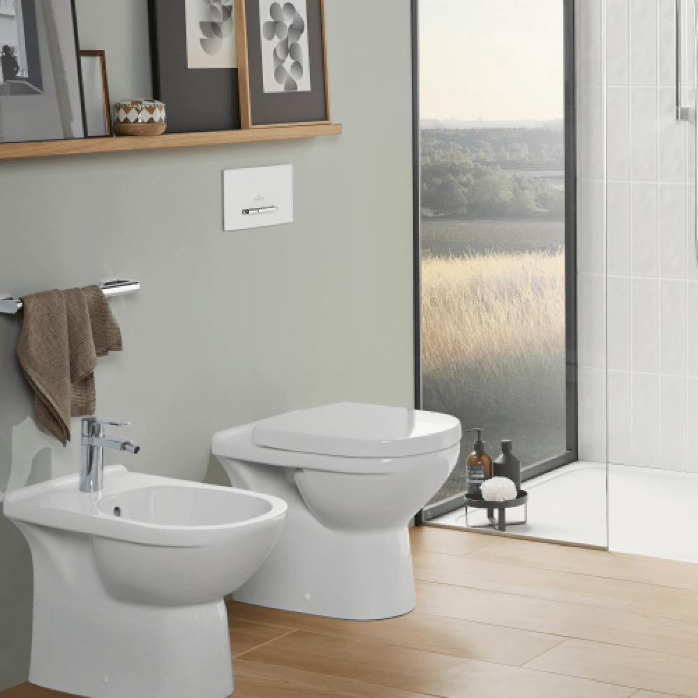 Villeroy & Boch O.novo White Back To Wall Toilet & Soft Close Seat