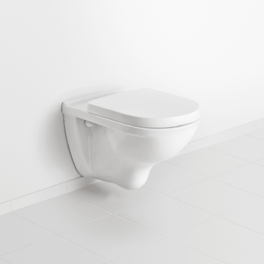 Villeroy & Boch O.novo White Wall Hung Toilet & Soft Close Seat 56601001+9M38S101