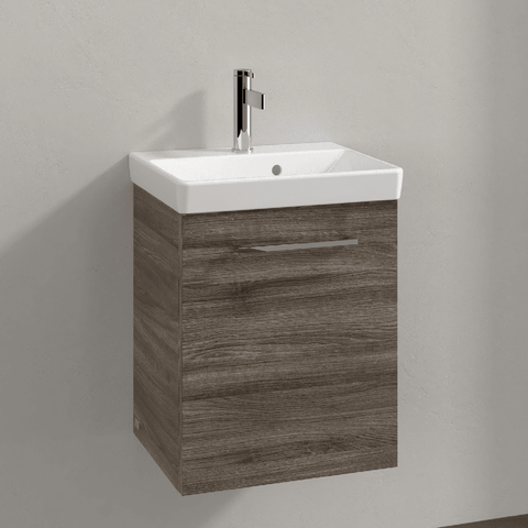 Villeroy & Boch Avento Stone Oak 450mm Wall Hung Vanity Unit & Basin A88701RK+73584501