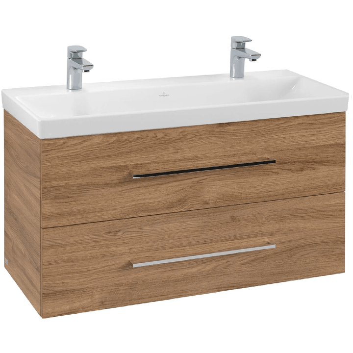 villeroy--boch-avento-oak-kansas-1000mm-wall-hung-vanity-unit--2-tap-hole-basin-