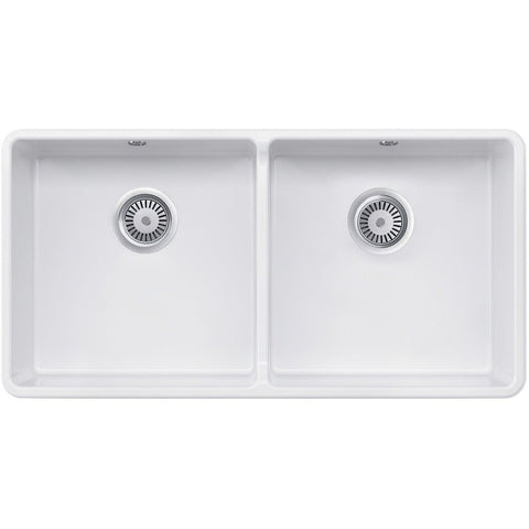Rangemaster Farmhouse 2.0 Bowl Ceramic White Kitchen Sink & Waste