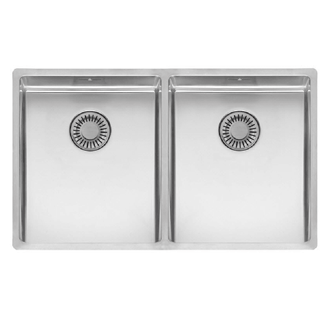 Reginox New York 34x40+34x40 2.0 Bowl Stainless Steel Kitchen Sink & Waste