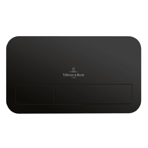 Villeroy & Boch ViConnect Dual Flush Plate with Matt Black, Brushed Chrome, White, and Chrome Finishes