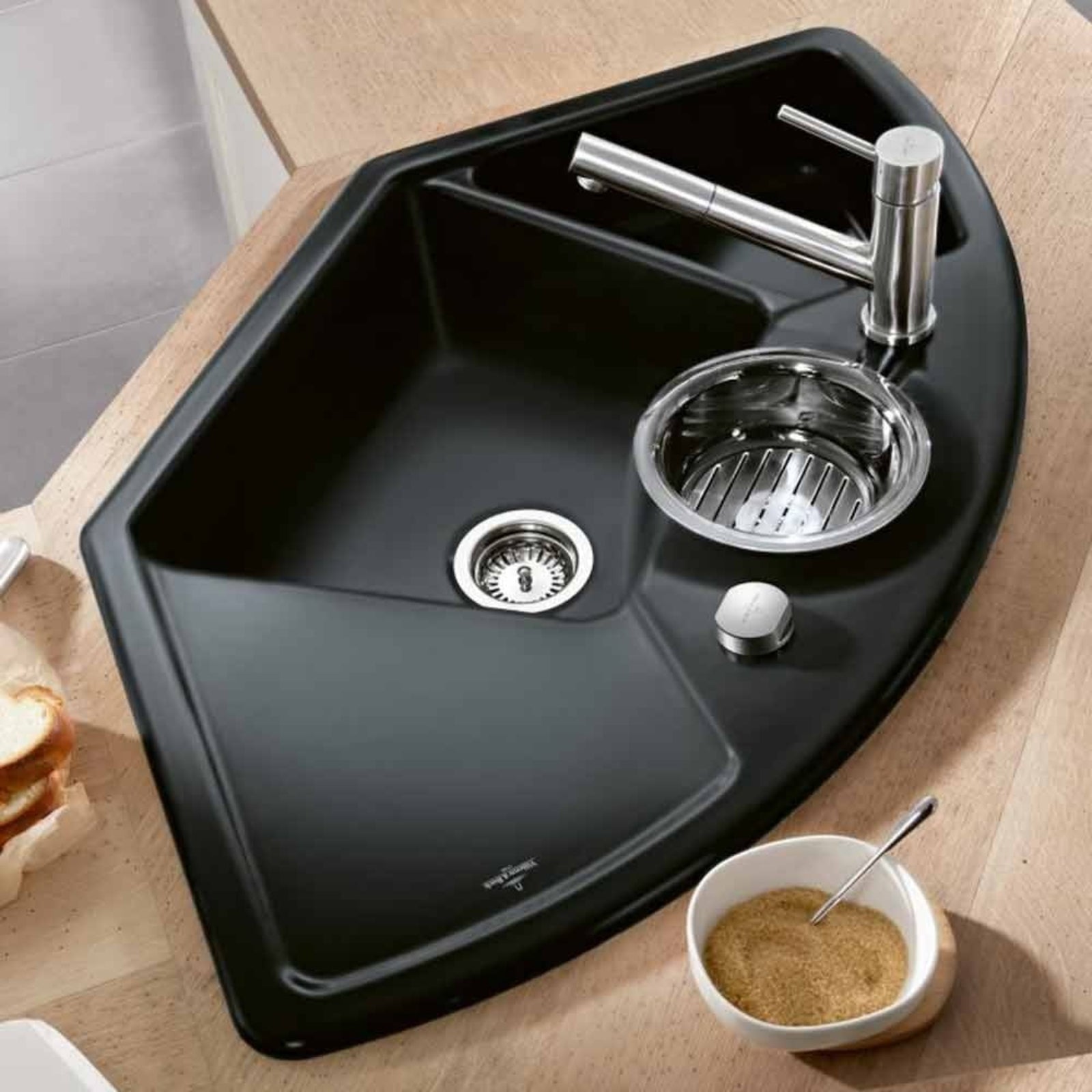 Villeroy & Boch Solo 60 Clear Acrylic Kitchen Sink Strainer Bowl 988850K2