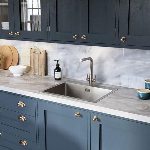 Rangemaster Cosmo Stainless Steel 1.0 Bowl Polished Kitchen Inset Sink