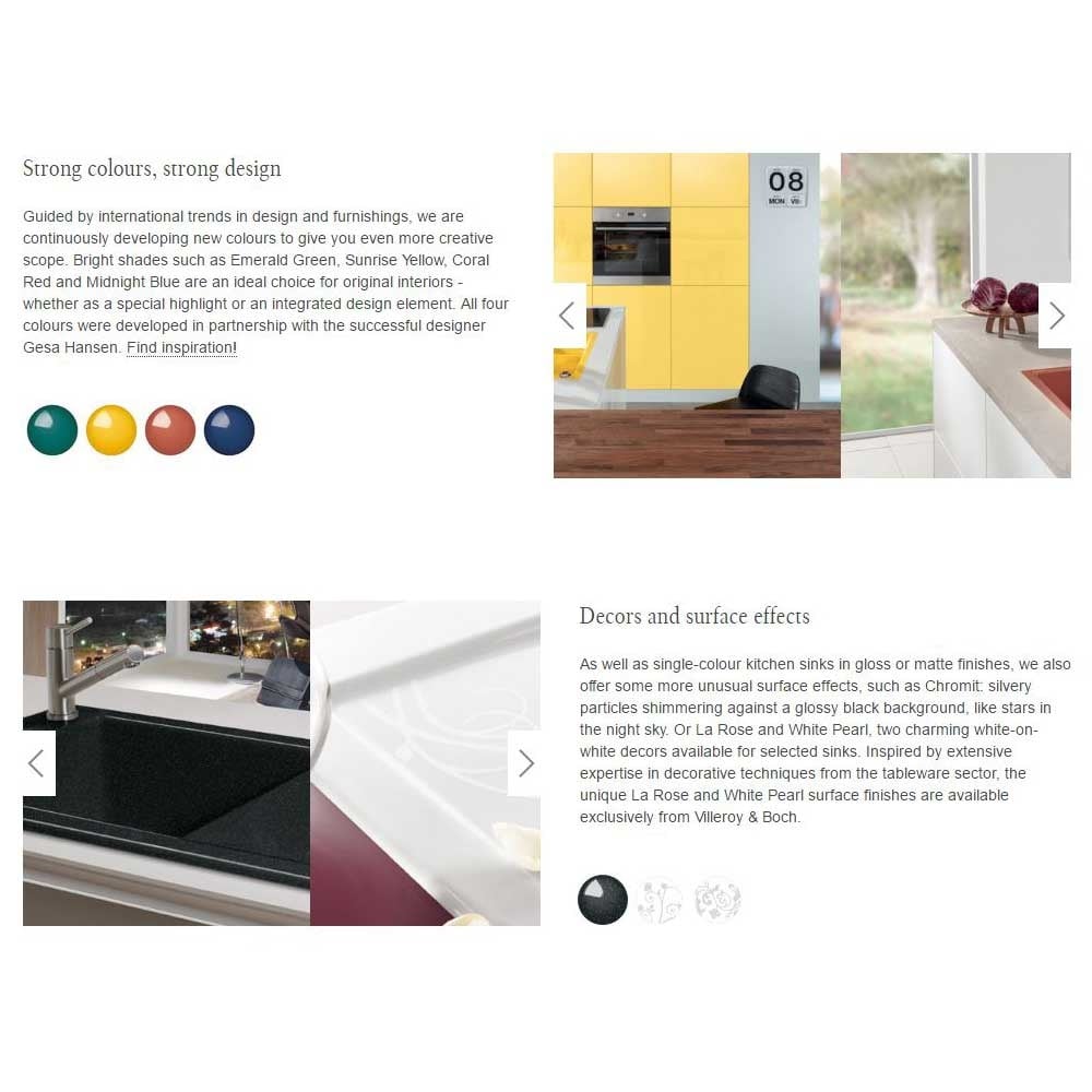 Villeroy & Boch Subway Style 45 1.0 Bowl Ceramic Kitchen Sink - No Waste 334800R1