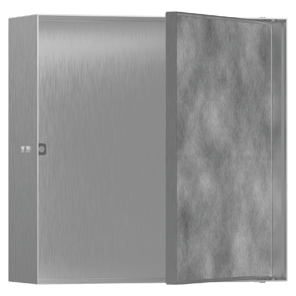 Hansgrohe XtraStoris Rock 300x300mm Wall Niche with Tileable Door