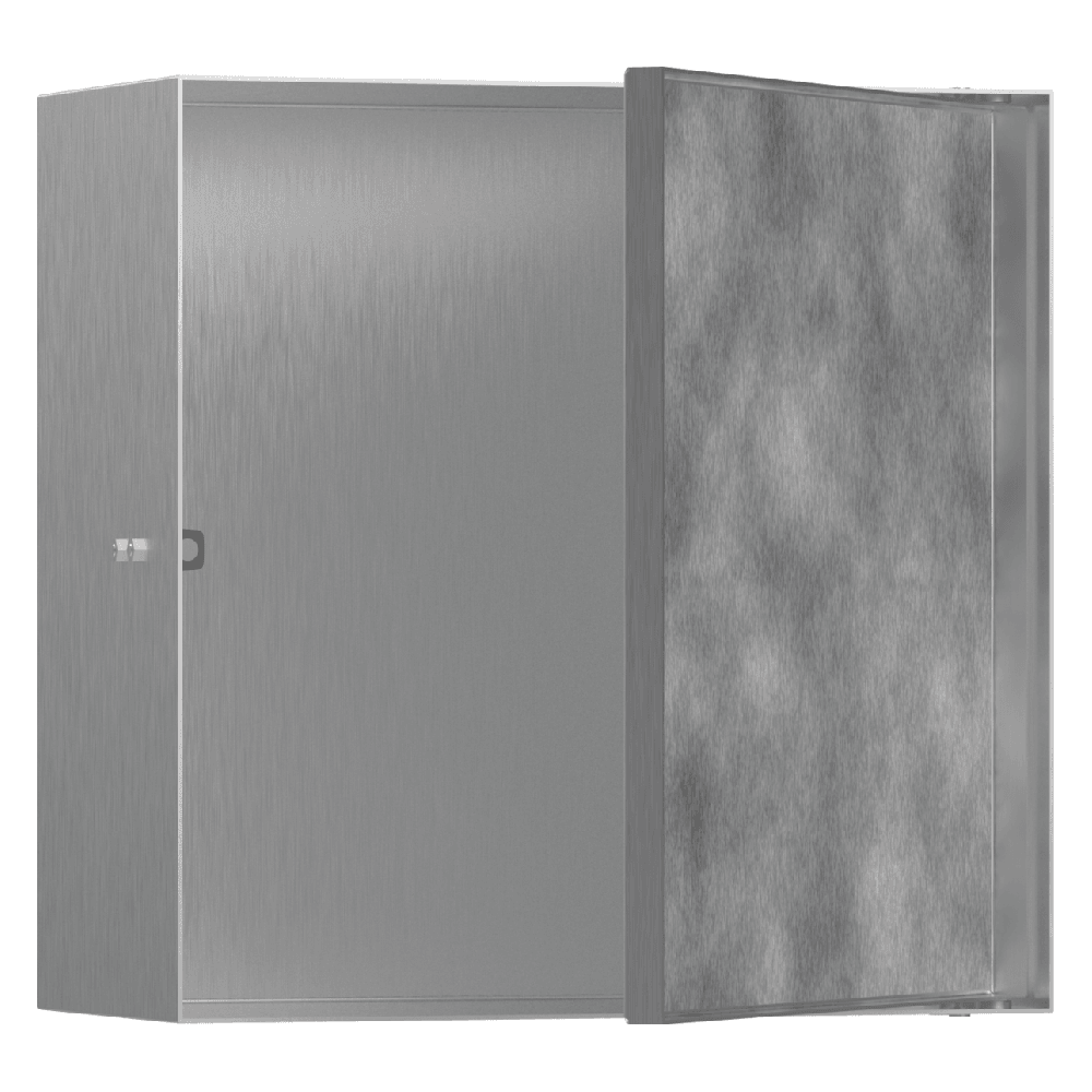 Hansgrohe XtraStoris Rock 300x300x140mm Wall Niche with Tileable Door