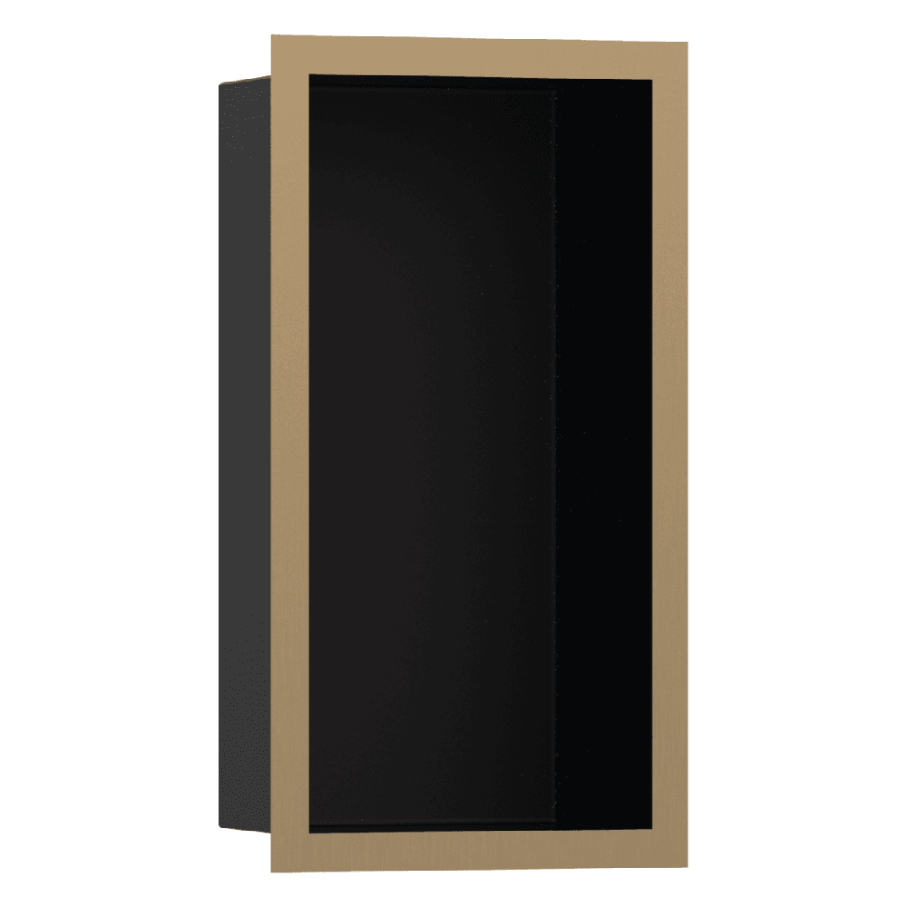 Hansgrohe XtraStoris Individual 300x150x100 Matt Black Wall Niche with Design Frame