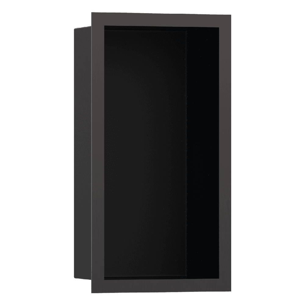 Hansgrohe XtraStoris Individual 300x150x100 Matt Black Wall Niche with Design Frame