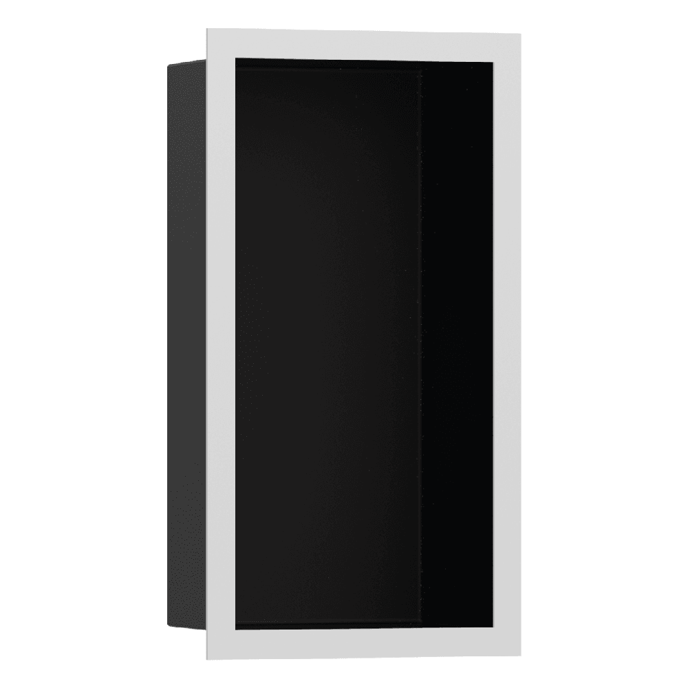 Hansgrohe XtraStoris Individual 300x150x100 Matt Black Wall Niche with Design Frame