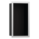 hansgrohe-xtrastoris-individual-300150100-matt-black-wall-niche-with-brushed-stainless-steel-frame-