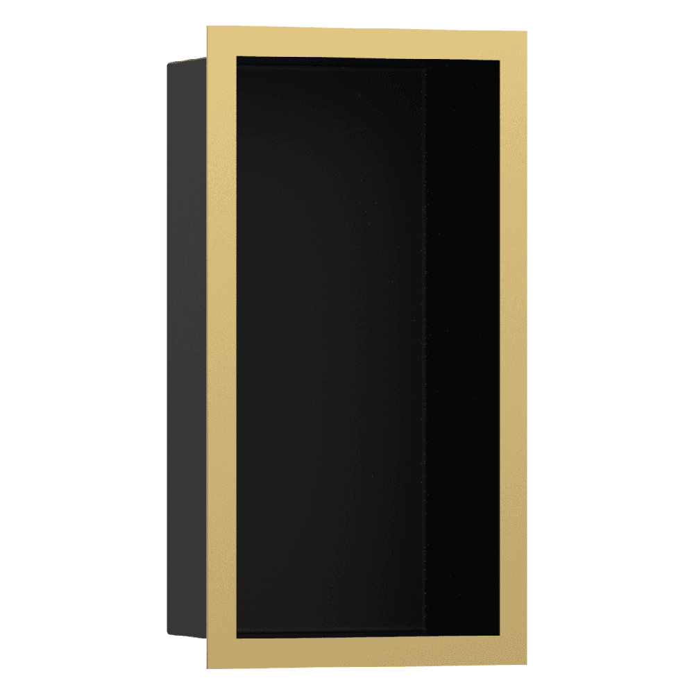 Hansgrohe XtraStoris Individual 300x150x100 Matt Black Wall Niche with Design Frame