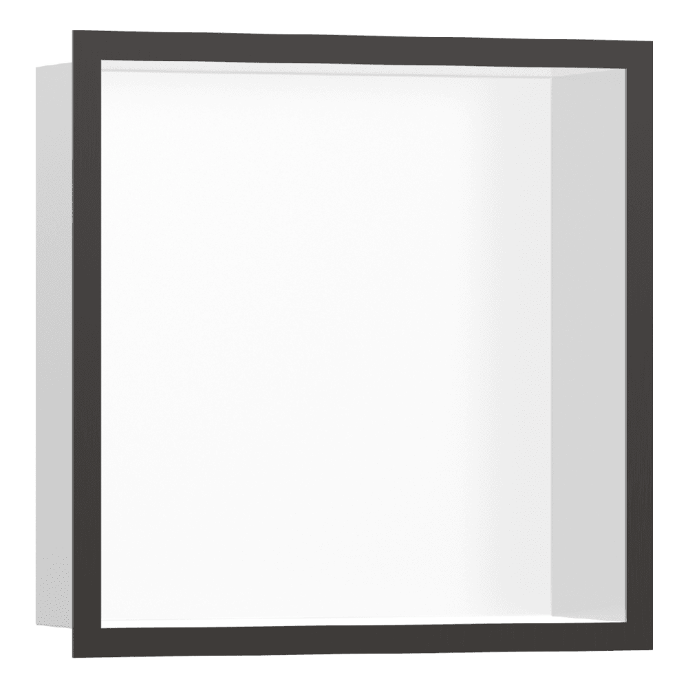 Hansgrohe XtraStoris Individual 300/300/100 Matt White Wall Niche with Frame