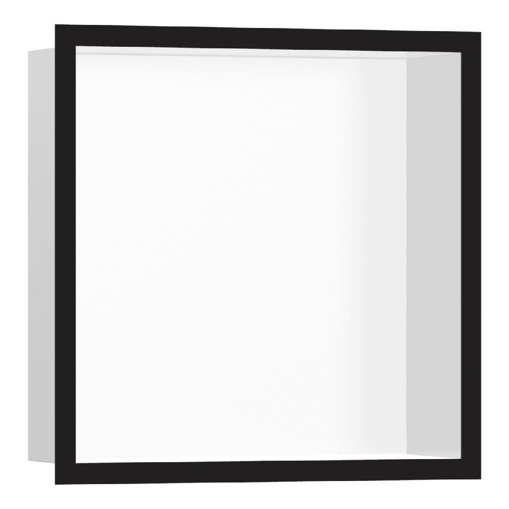 Hansgrohe XtraStoris Individual 300/300/100 Matt White Wall Niche with Frame