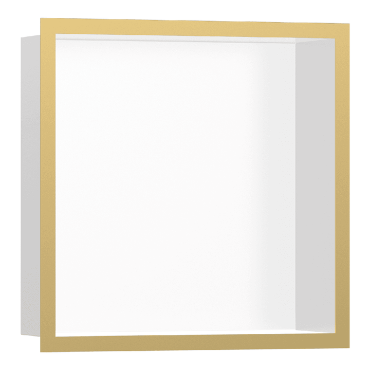 hansgrohe-xtrastoris-individual-300300100-matt-white-wall-niche-with-polished-gold-frame-