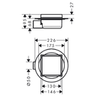 hansgrohe-xtrastoris-raindrain-spot-shower-drain-set-with-tileable-rear-cover-