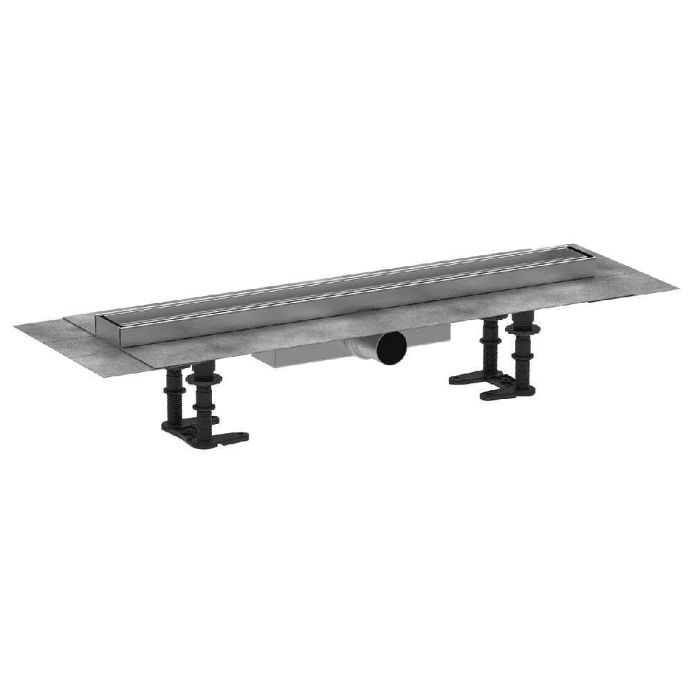 Hansgrohe RainDrain Compact 600 Stainless Steel Complete Shower Drain Set Tileable for Flat Installation
