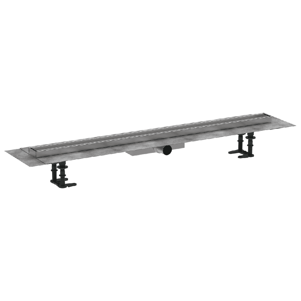 Hansgrohe RainDrain Compact 1000 Stainless Steel Complete Shower Drain Set Tileable for Flat Installation