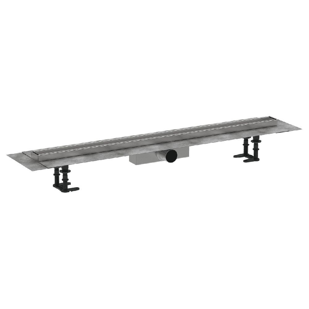 Hansgrohe RainDrain Compact 1000 Stainless Steel Complete Shower Drain Set Tileable For Standard Installation