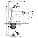hansgrohe-logis-110-chrome-single-lever-bidet-mixer-tap-with-pop-up-waste-
