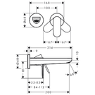 hansgrohe-rebris-s-matt-black-single-lever-basin-mixer-for-concealed-installation-wall-mounted-with-20-cm-