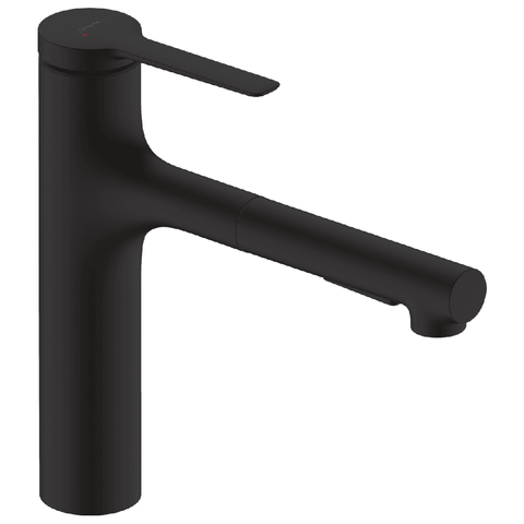 Hansgrohe Zesis M33 160 Single Lever Pull-out Kitchen Mixer Tap with sBox Lite