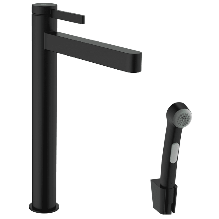 hansgrohe-finoris-260-eco-matt-black-single-lever-basin-mixer-tap-bidette-hand-shower--1600-hose-