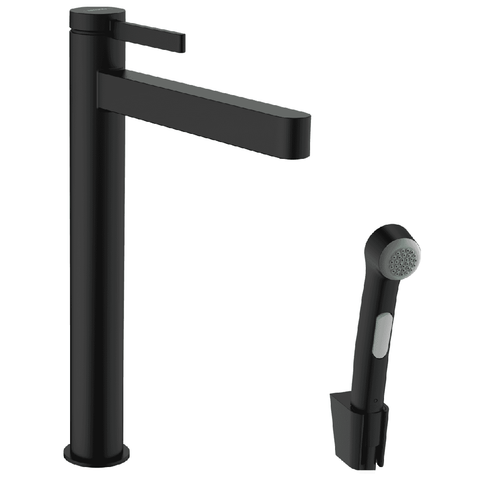 Hansgrohe Finoris 260 Eco Single Lever Basin Mixer Tap with Bidette Hand Shower & 1600 Hose