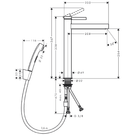 hansgrohe-finoris-260-eco-matt-black-single-lever-basin-mixer-tap-bidette-hand-shower--1600-hose-
