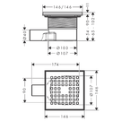 hansgrohe-raindrain-point-150150-brushed-stainless-steel-complete-point-drain-set-