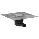 hansgrohe-raindrain-brilliance-100100--brushed-stainless-steel-complete-point-drain-set-