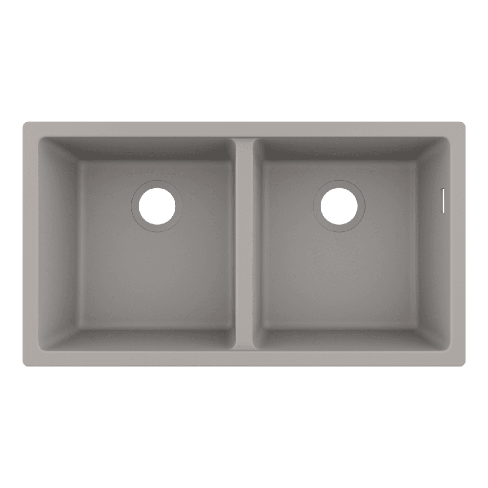 Hansgrohe S510-U770 2.0 Bowl Concreate Grey Granite Kitchen Sink 43434380