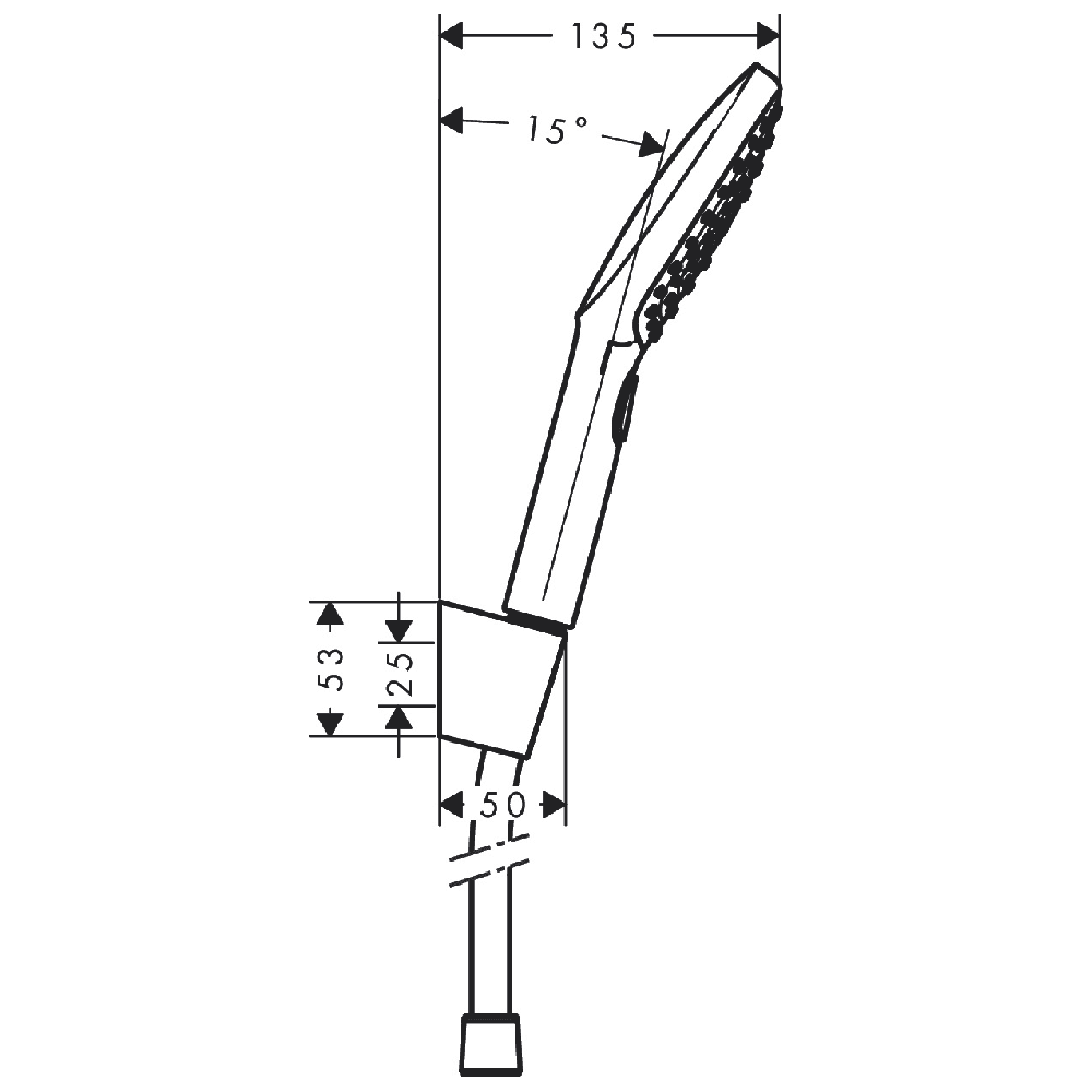 Hansgrohe Raindance Select E 120 3 Jet Chrome 1250 Hand Shower Set