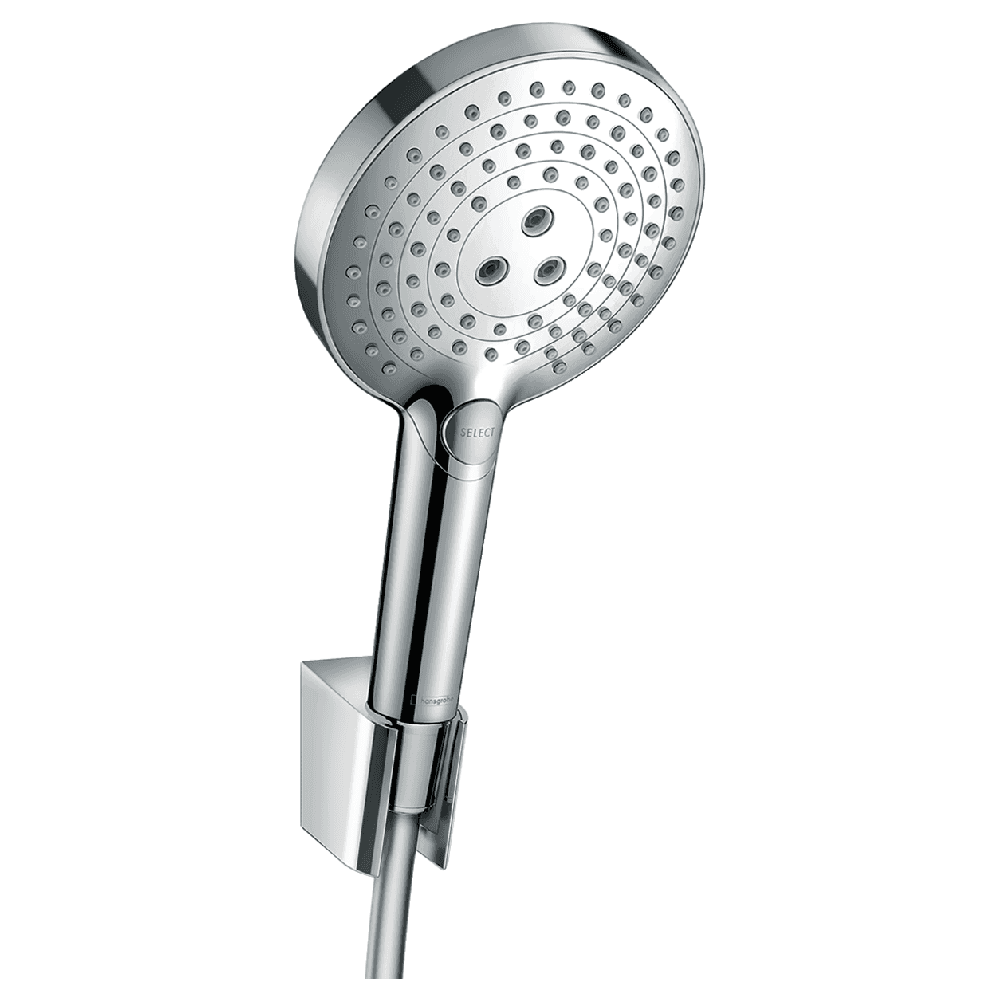 Hansgrohe Raindance Select S 120 3 Jet Chrome 1250 Hand Shower Set & Shower Hose