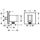 hansgrohe-fixfit-e-matt-black-wall-outlet-shower-holder-